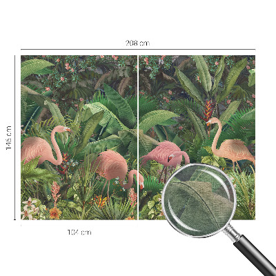 Mural fotográfico flamingos cor-de-rosa