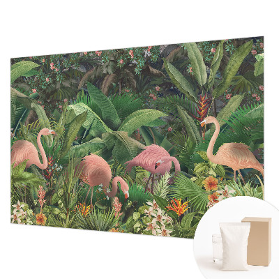 Mural fotográfico flamingos cor-de-rosa