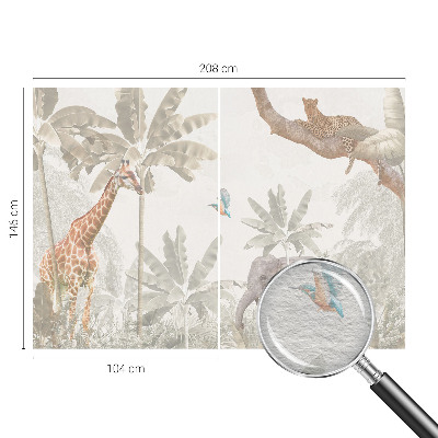 Papel de parede para sala oásis tropical