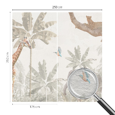 Papel de parede para sala oásis tropical