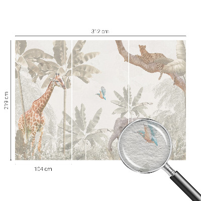 Papel de parede para sala oásis tropical