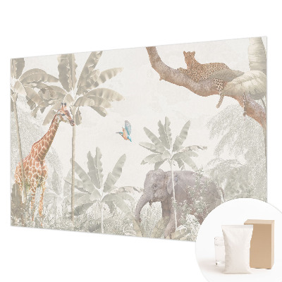 Papel de parede para sala oásis tropical
