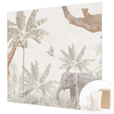 Papel de parede para sala oásis tropical