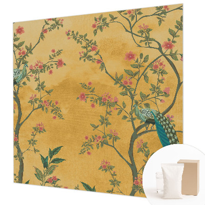 Papel de parede para quarto Árvores de pavão