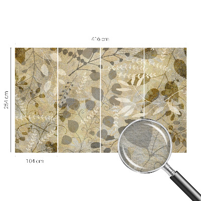 Papel de parede decorativo Folhas de galho