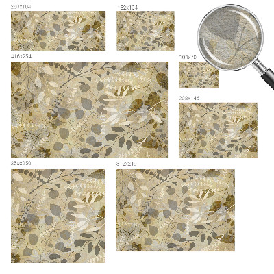 Papel de parede decorativo Folhas de galho