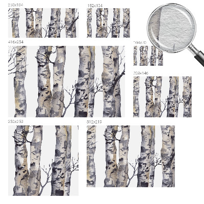 Mural fotográfico floresta de álamos