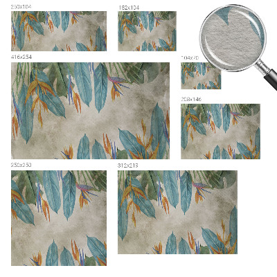 Papel de parede Flores tropicais