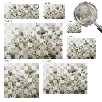 Fotomural Padrões de lótus