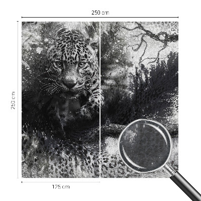 Papel de parede para sala Leopardos abstratos
