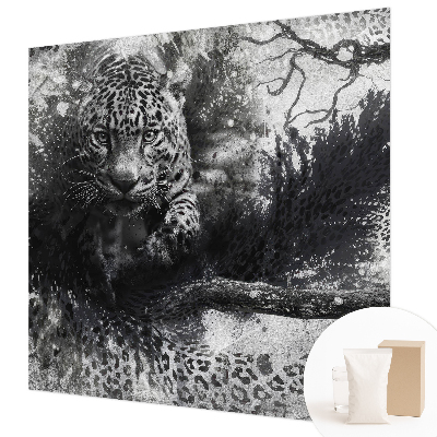 Papel de parede para sala Leopardos abstratos