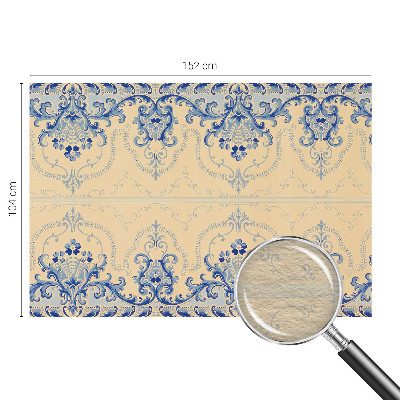 Papel de parede decorativo Enfeites azuis