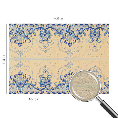 Papel de parede decorativo Enfeites azuis