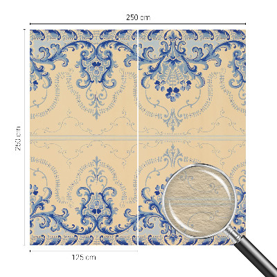 Papel de parede decorativo Enfeites azuis