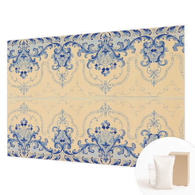Papel de parede decorativo Enfeites azuis