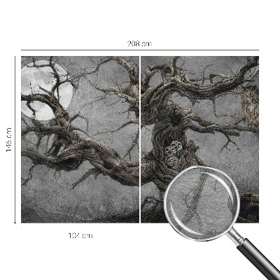 Papel de parede para quarto Coruja misteriosa