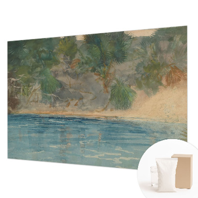 Papel de parede para sala Costa tropical
