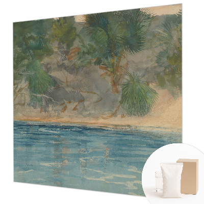Papel de parede para sala Costa tropical