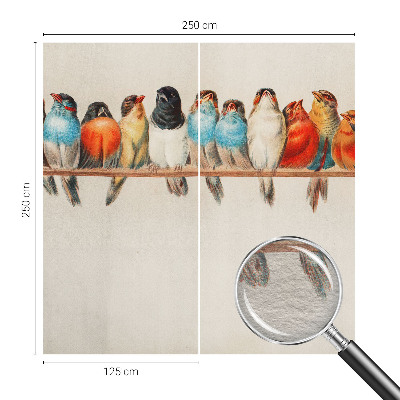 Mural de parede Pássaros em um galho