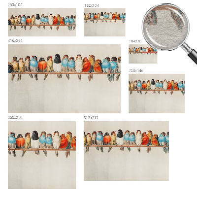 Mural de parede Pássaros em um galho