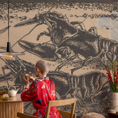 Mural de parede lagostins de água