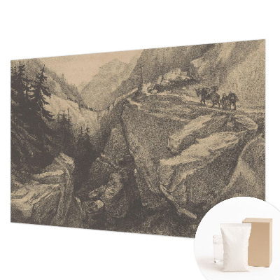 Mural de fotos na parede Montanhas pitorescas