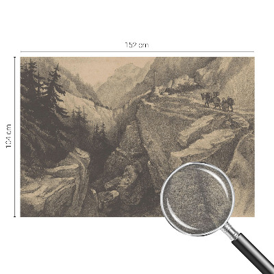 Mural de fotos na parede Montanhas pitorescas