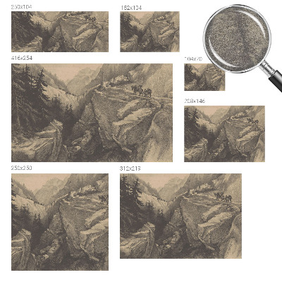 Mural de fotos na parede Montanhas pitorescas