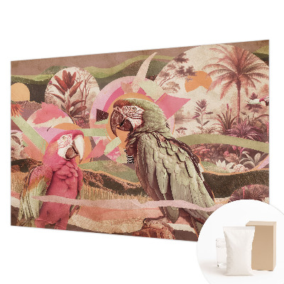 Papel de parede para quarto Pássaros tropicais