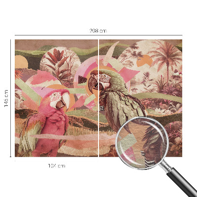 Papel de parede para quarto Pássaros tropicais