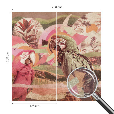 Papel de parede para quarto Pássaros tropicais