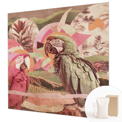 Papel de parede para quarto Pássaros tropicais