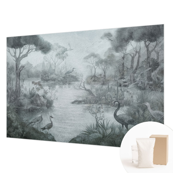 Papel de parede decorativo paisagem natural