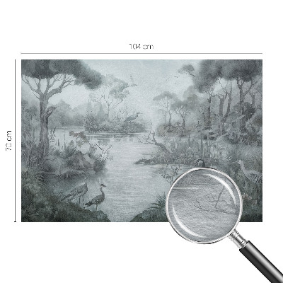 Papel de parede decorativo paisagem natural