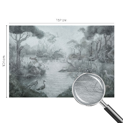 Papel de parede decorativo paisagem natural