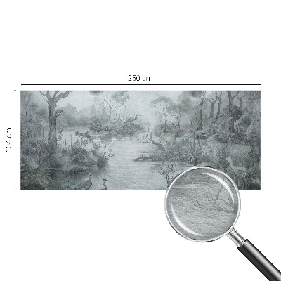 Papel de parede decorativo paisagem natural