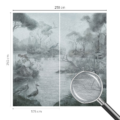Papel de parede decorativo paisagem natural