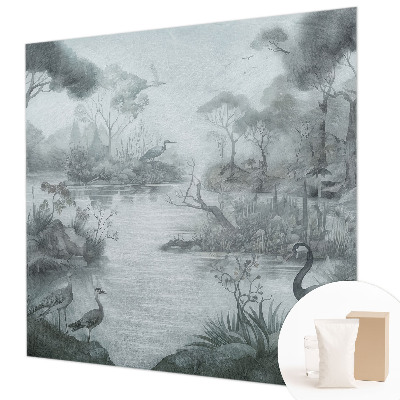 Papel de parede decorativo paisagem natural