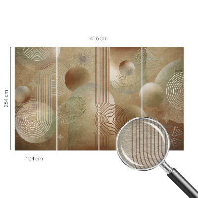 Mural de fotos na parede Padrão geométrico