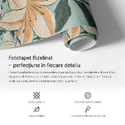 Mural de fotos na parede Lobo na floresta