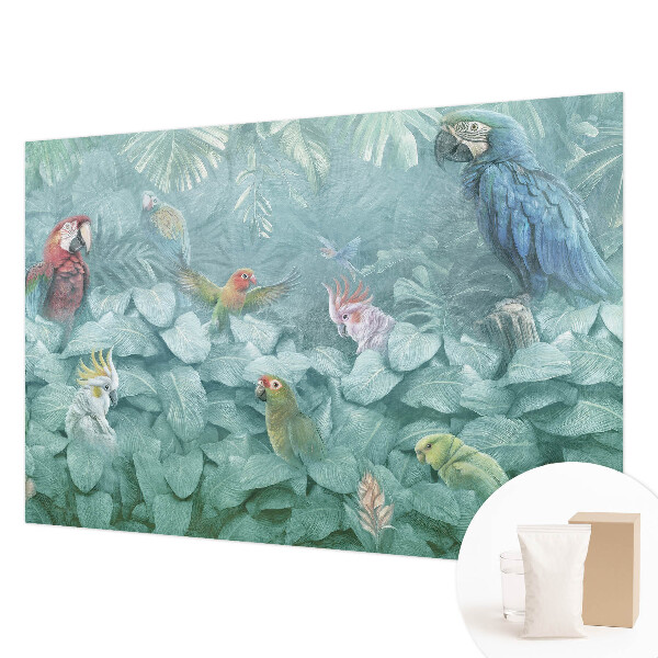 Papel de parede para quarto Pássaros exóticos