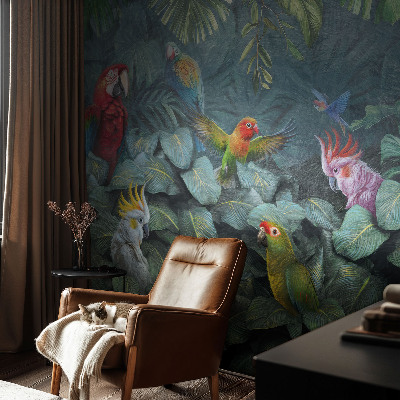Papel de parede decorativo Selva exótica