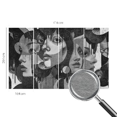 Mural fotográfico Rostos de mulheres