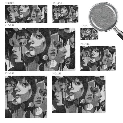 Mural fotográfico Rostos de mulheres