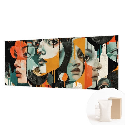 Papel de parede Rostos coloridos