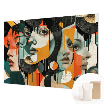 Papel de parede Rostos coloridos