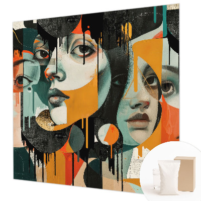 Papel de parede Rostos coloridos