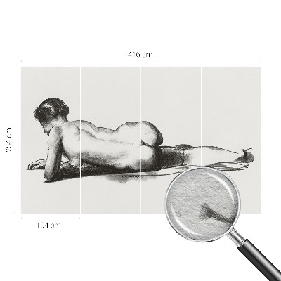 Mural de fotos na parede Um ato sutil