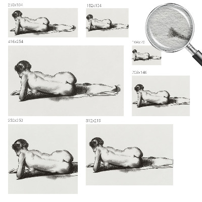 Mural de fotos na parede Um ato sutil