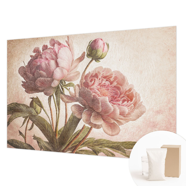 Papel de parede fotográfico Peônias delicadas